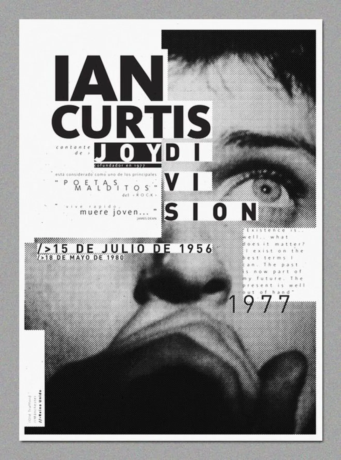 Ian Curtis Poster